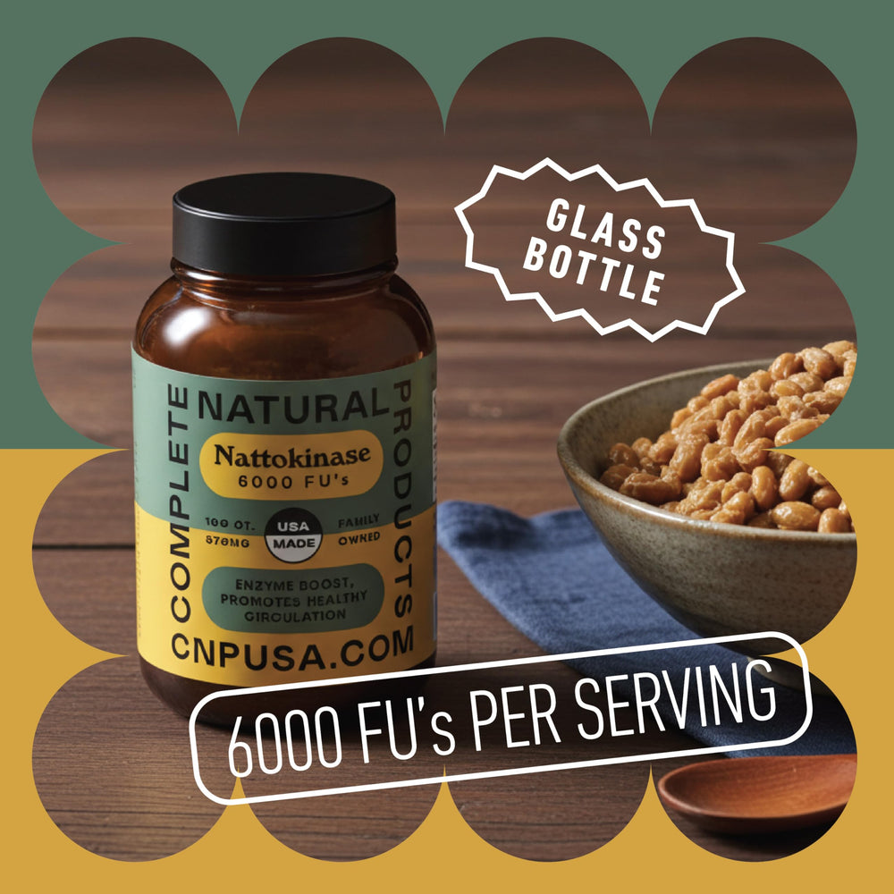 Complete Natural Products pure natto enzyme formula with no fillers.