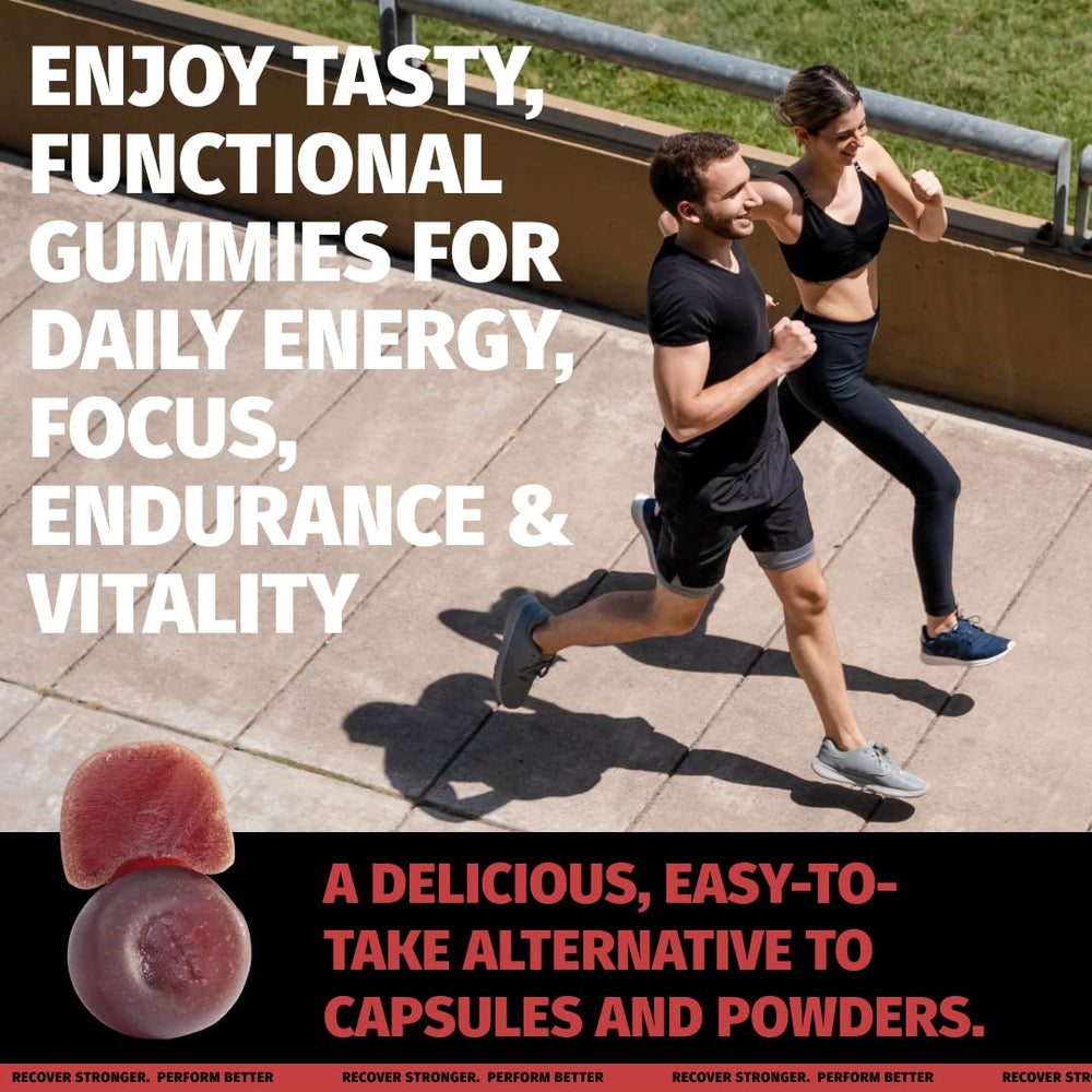 Coach Soak Shilajit Gummies Lions Mane close-up emphasizes sharpened focus