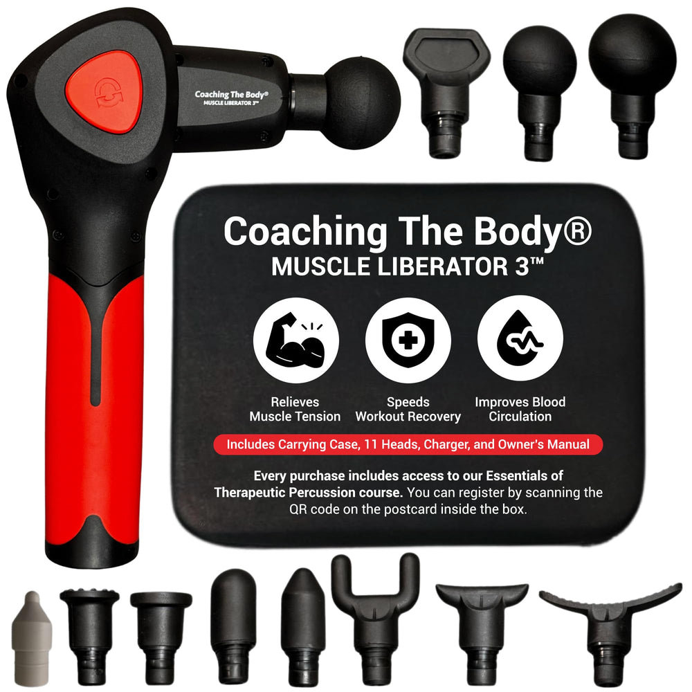 Coaching The Body Muscle Liberator 3 in quiet-design mode for discreet home sessions.