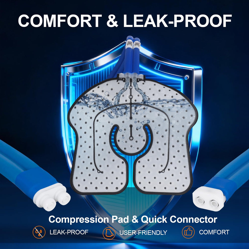 Cobalus adjustable straps secure pad for consistent contact.