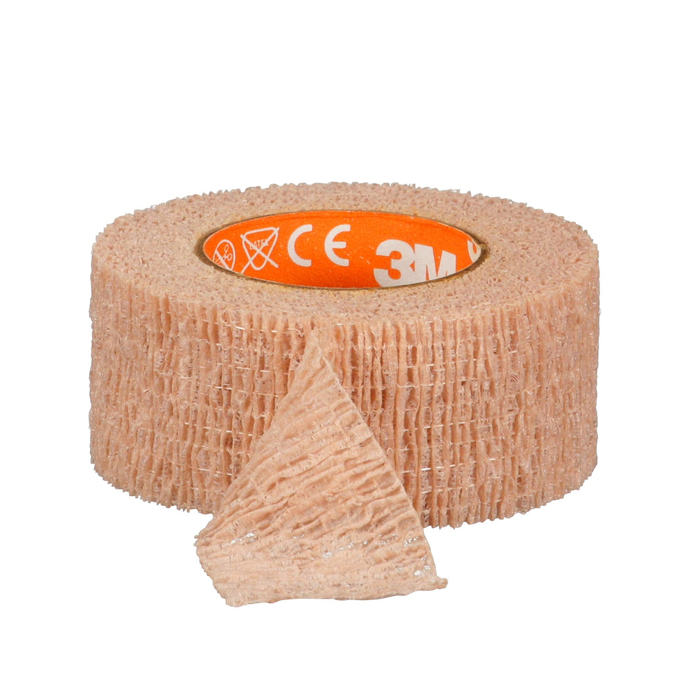 Coban 2081T tan self-adherent wrap with hand tear for easy secure dressing application