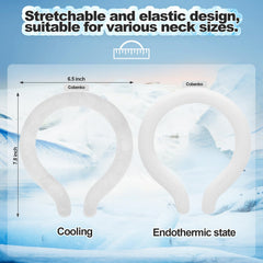 Cobenko phase-change ice ring maintains cooling for hours.