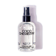 COCO CHEMISTRY Cocolube spray bottle for easy, even application of hydrating coconut oil.