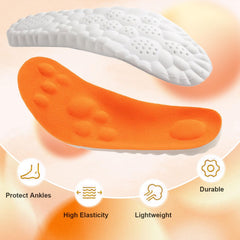 Cocwaus Steppers insoles orange pair adds bright, visible style.