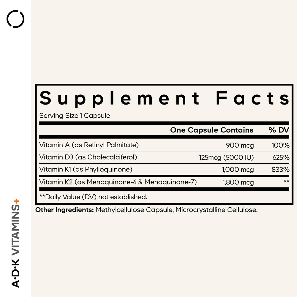 Codeage ADK capsules laid out to illustrate a convenient, one-capsule daily serving