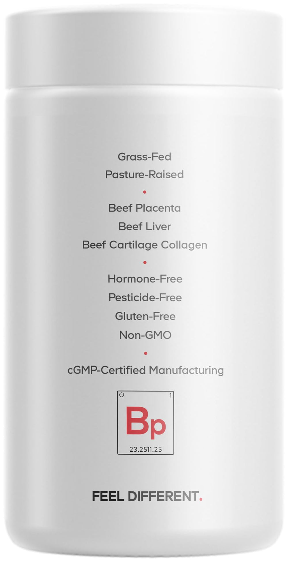 Codeage beef liver component close-up highlighting minerals