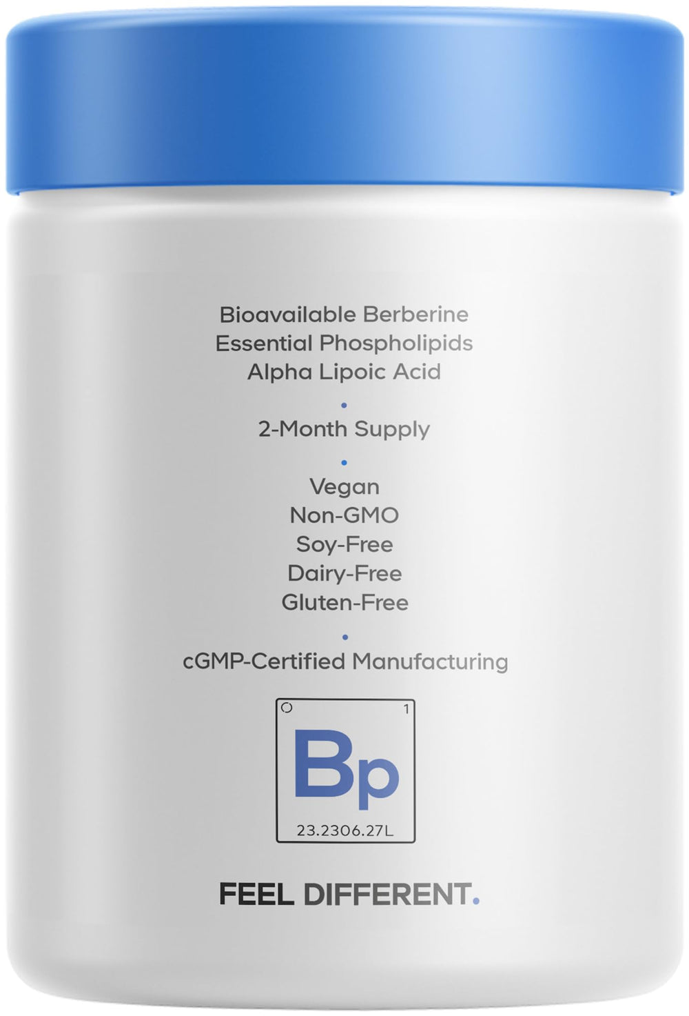 Codeage Berberine Phytosome produced in a cGMP facility for safety.