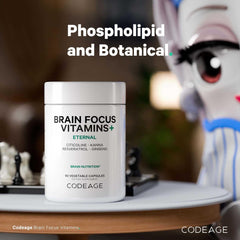 Codeage Brain Focus features Citicoline Cognizin for focus support.
