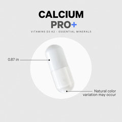 Codeage Calcium Pro+ vitamin D3 label highlights essential nutrients.