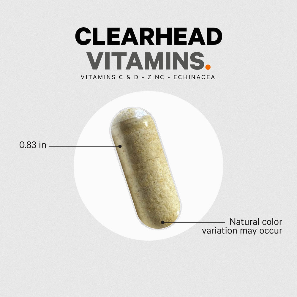 Codeage Clearhead polyphenols with vitamins C and D3 profile