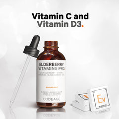 Codeage Elderberry Vitamins Pro bottle labeled Made in USA