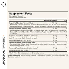 Codeage Fermented Botanicals turmeric capsules showcasing a rich, bioavailable blend.