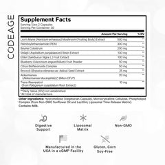 Codeage GLP-Harmony capsules closeup for convenient daily intake