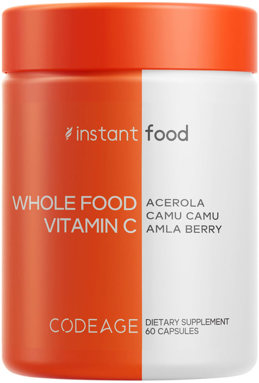 Codeage Instantfood Vitamin C bottle with capsules for daily use