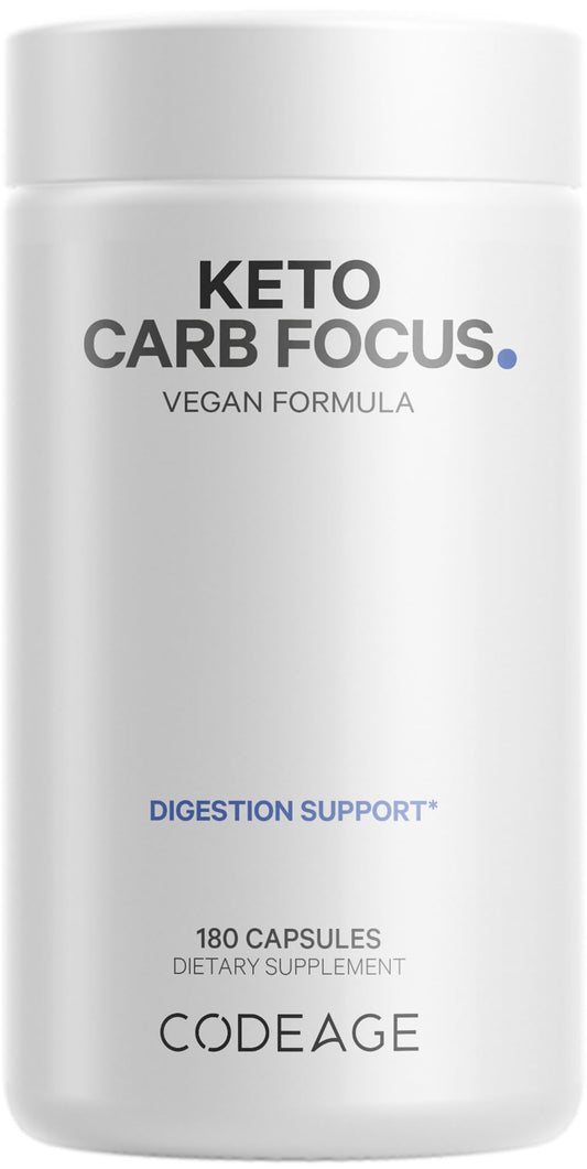 Codeage Keto Carb Focus bottle front for keto-friendly daily use