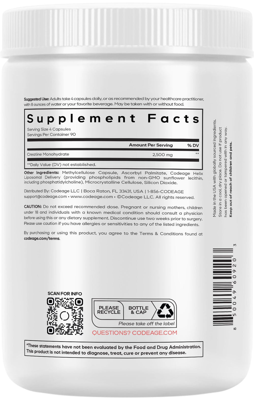 Athlete during training using Codeage creatine supplement