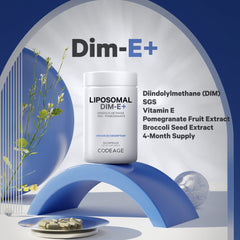 Codeage Liposomal DIM with pomegranate and broccoli seed extract ingredients
