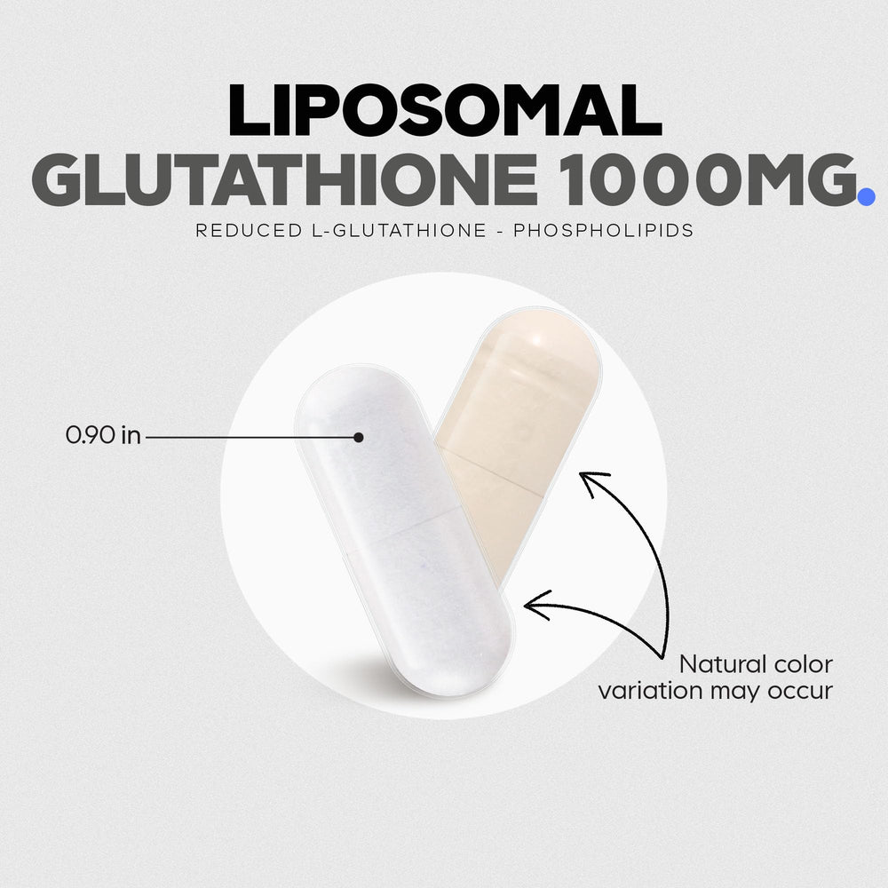 Codeage liposomal glutathione 1000 mg label-detail highlights non-GMO sunflower lecithin.