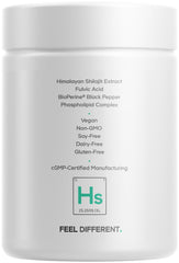 Codeage Liposomal Himalayan Shilajit packaging shows premium minerals blend and month-long supply.