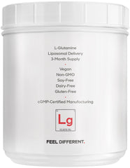 Codeage Liposomal L-Glutamine box with serving size details.