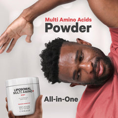 Codeage Liposomal Multi Amino+ serving after workout in a shaker.