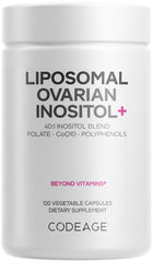 Codeage Liposomal Ovarian Inositol+ bottle featuring the 40:1 blend.