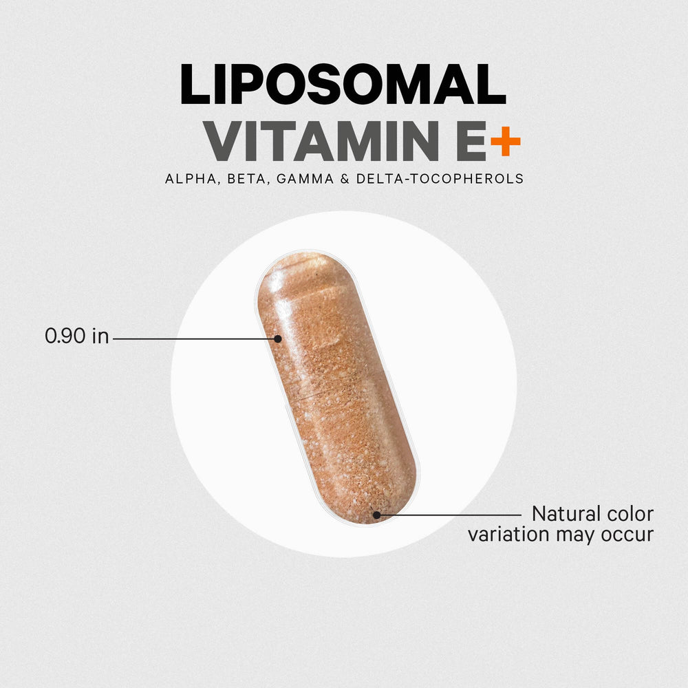 Codeage Liposomal Vitamin E bottle beside clean packaging