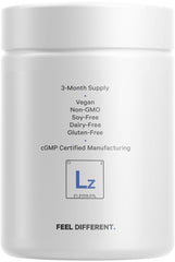 Codeage Liposomal Zinc bottle image emphasizes USA-made cGMP facility.