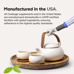 Codeage packaging back artwork with supplement details for informed use.