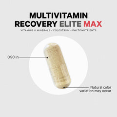 Codeage Multivitamin Recovery Elite Max tablets arranged for balanced micronutrients.