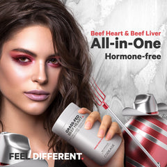 Codeage non-GMO hormone-free beef heart capsules on label