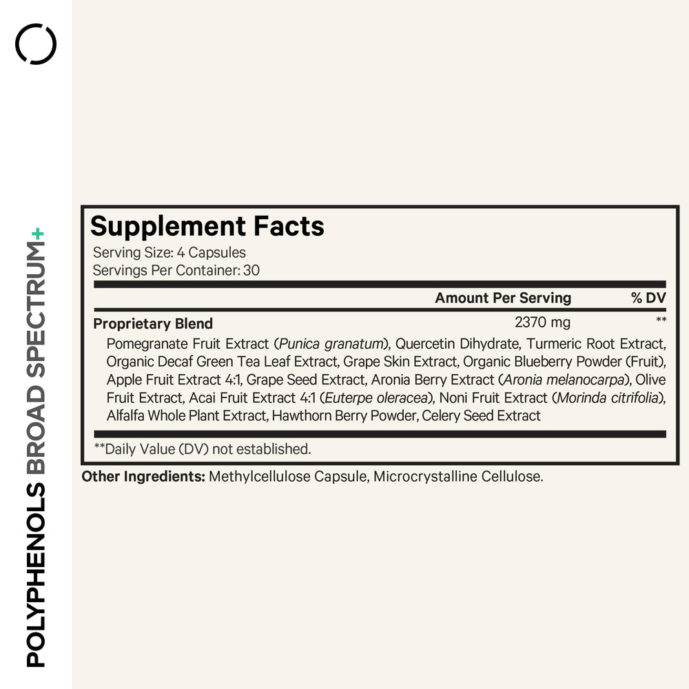Codeage Polyphenols Green Tea Extract capsules provide a decaf polyphenol source.
