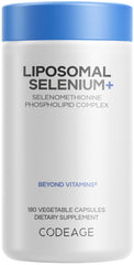 Codeage Liposomal Selenium bottle front showing vegan, non-GMO formula.