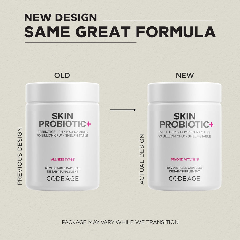 Codeage Skin Probiotics ingredients blend with Ayurvedic botanicals