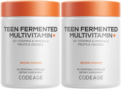 Codeage Teen Multivitamin bottle on desk supports teen daily nutrition