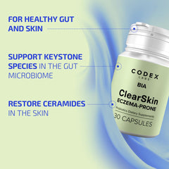 Codex Beauty BIA probiotic label shows probiotic strains