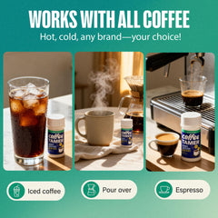Packaging shows single-serving packets for on-the-go acidity control.
