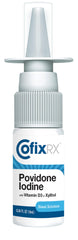 COFIXRX Nasal Cleanse Spray during application demonstrates simple use for fast refreshing action.