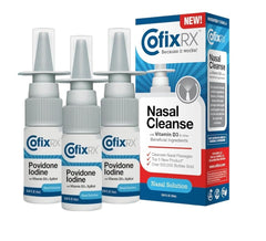 COFIXRX Nasal Cleanse Spray bottle ready for convenient daily nasal hygiene and quick use.
