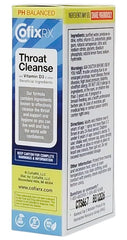 CofixRX Throat Cleanse packaging front highlights compact 28 mL size for travel.