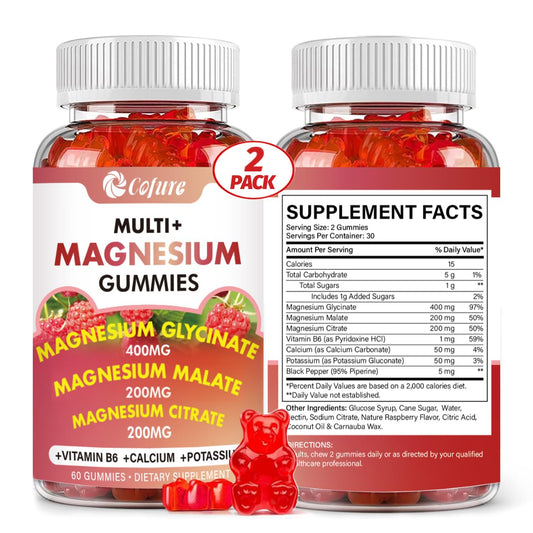 Cofure Raspberry Gummies bottle promoting calm mood and daily wellness.