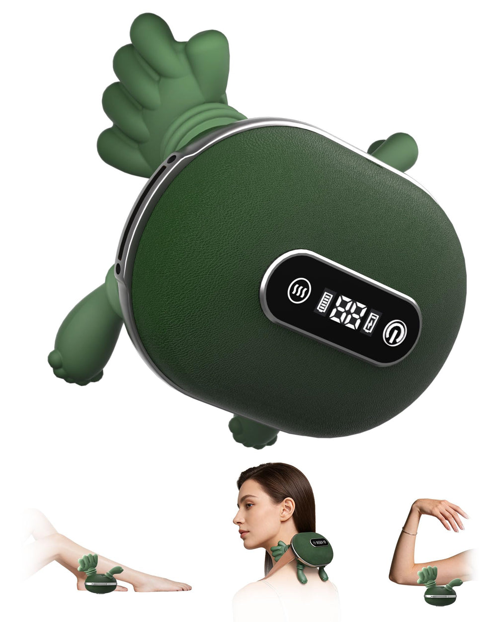 Cokxiore neck back massager demonstrates cordless usability for quick relief at home or office