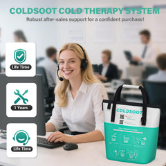 COLDSOOT home use setup supports continuous therapy without frequent refills.