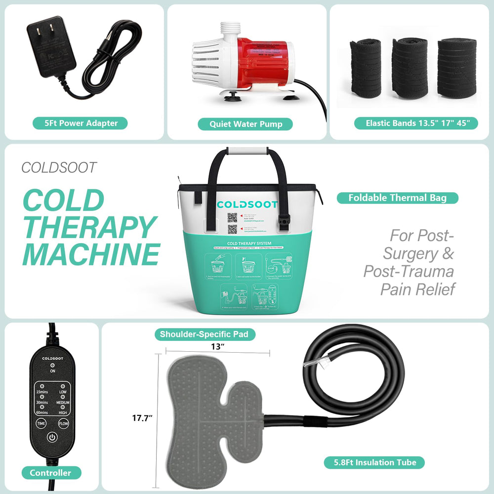 COLDSOOT bottle compartment simplifies loading up to four bottles of ice.