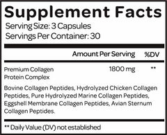 Collagen For Her capsules closeup highlighting hydrolyzed peptides for absorption