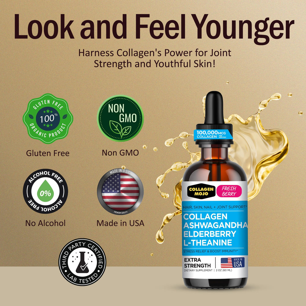 Collagen Mojo skin-hair-nails support for healthier appearance.