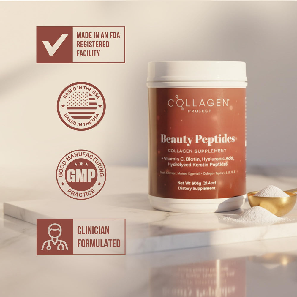 Collagen Project easy-mixing solution blends effortlessly into beverages