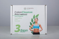 Colon Cleanse Program 3 Day instruction card with clear steps
