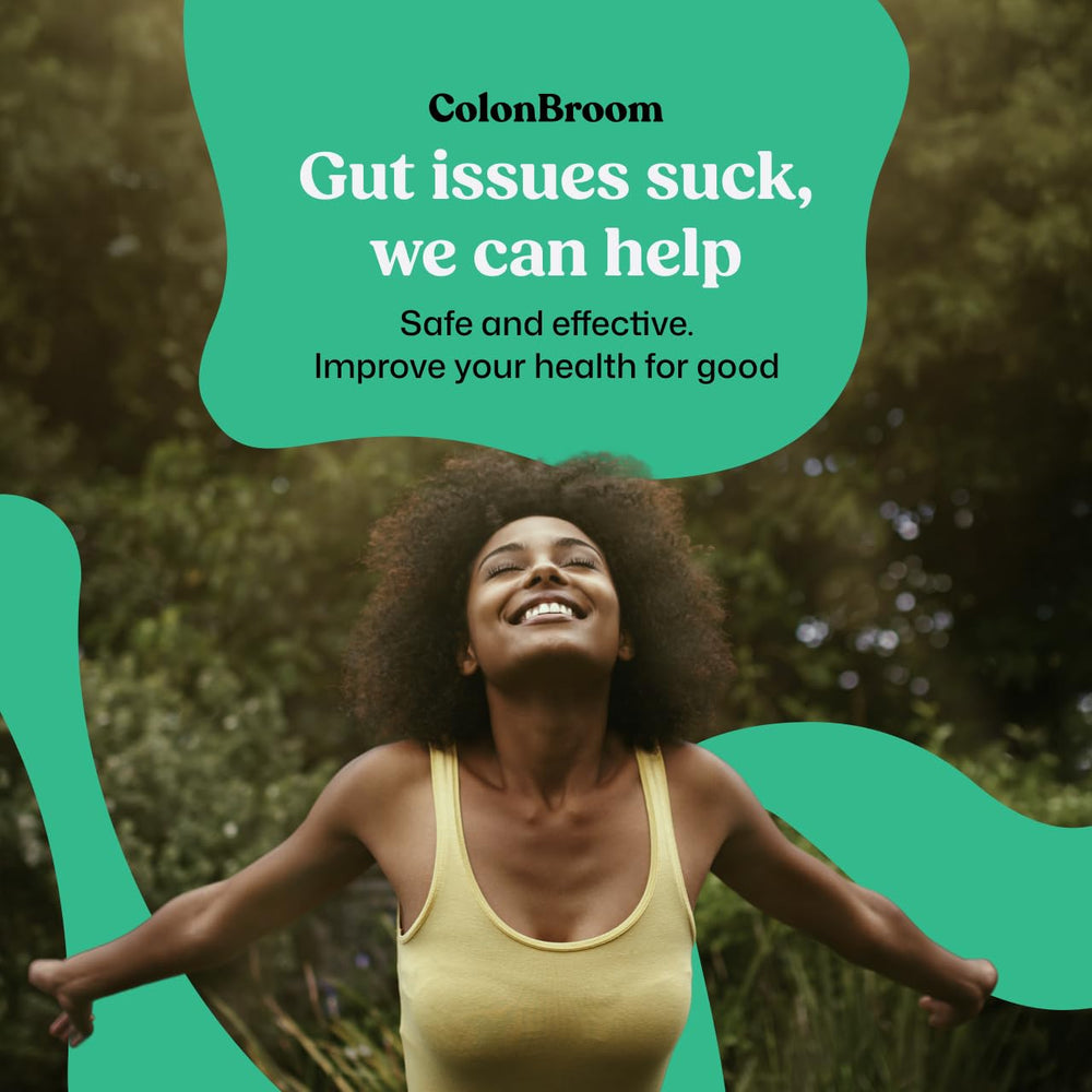 ColonBroom tub close-up—high-quality ingredients and clean label.