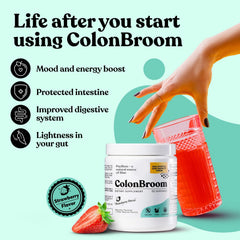 ColonBroom shake glass shows refreshing texture after mixing